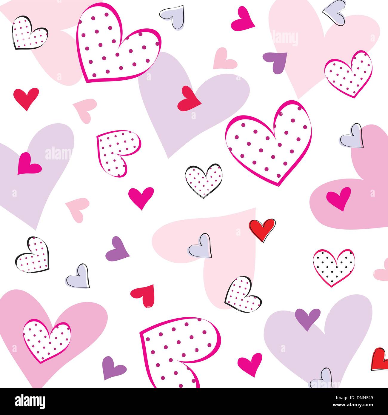 Cute background with hearts on special day Stock Vector Image & Art - Alamy