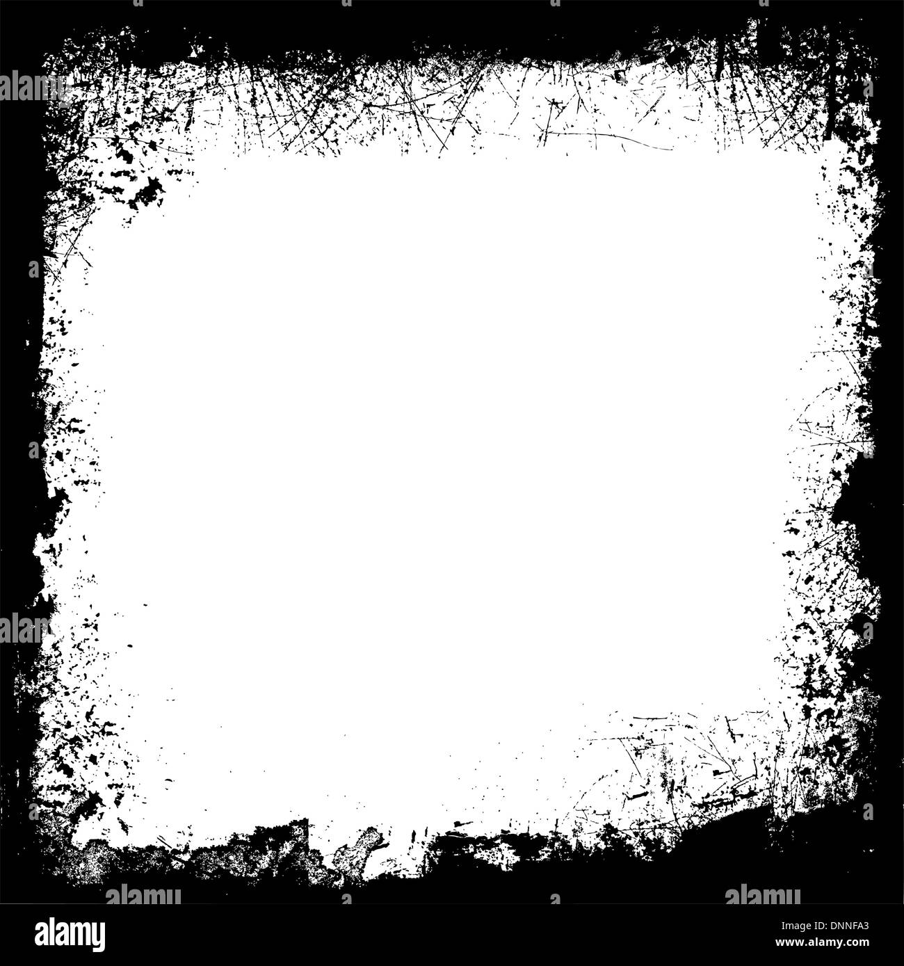 Detailed grunge border in black and white Stock Vector Image & Art - Alamy