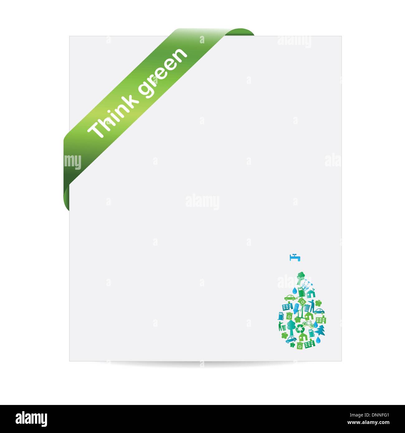 Protect the Earth: environment symbols on clean earth Stock Vector ...