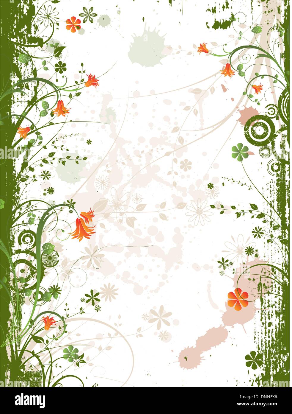 Abstract floral grunge background Stock Vector Image & Art - Alamy
