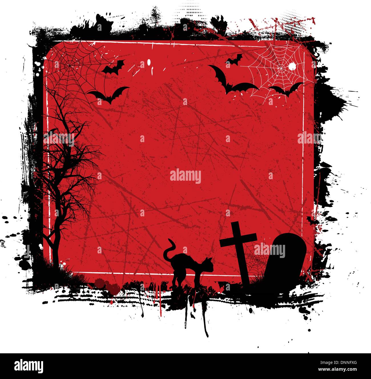 Grunge Halloween border Stock Vector Image & Art - Alamy