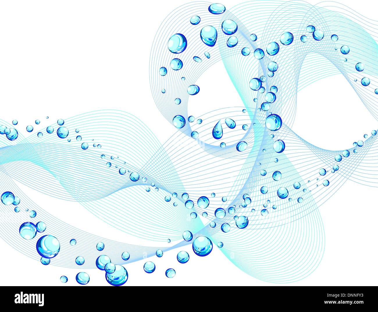 Abstract water vector background with bubbles of air Stock Vector Image ...