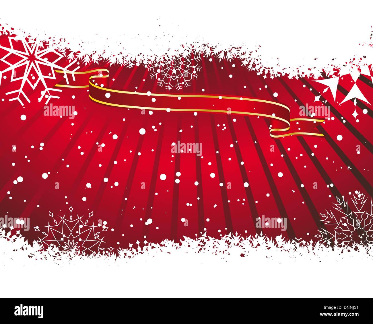 Abstract winter background with snowflakes frame. Vector illustration ...