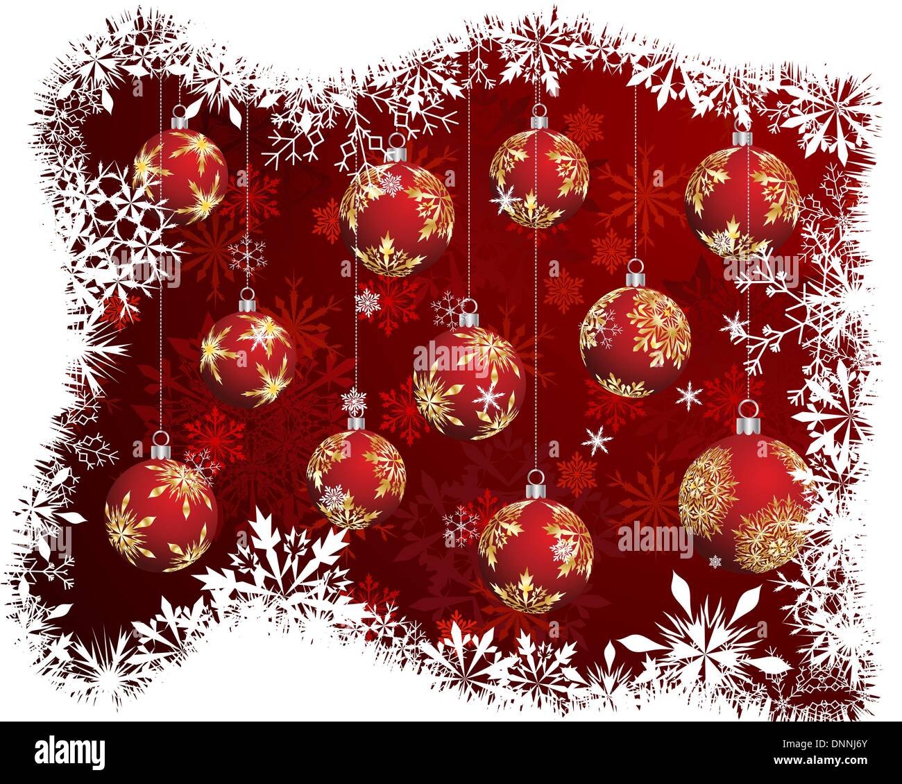 Christmas (New Year) card for design use. Vector illustration Stock