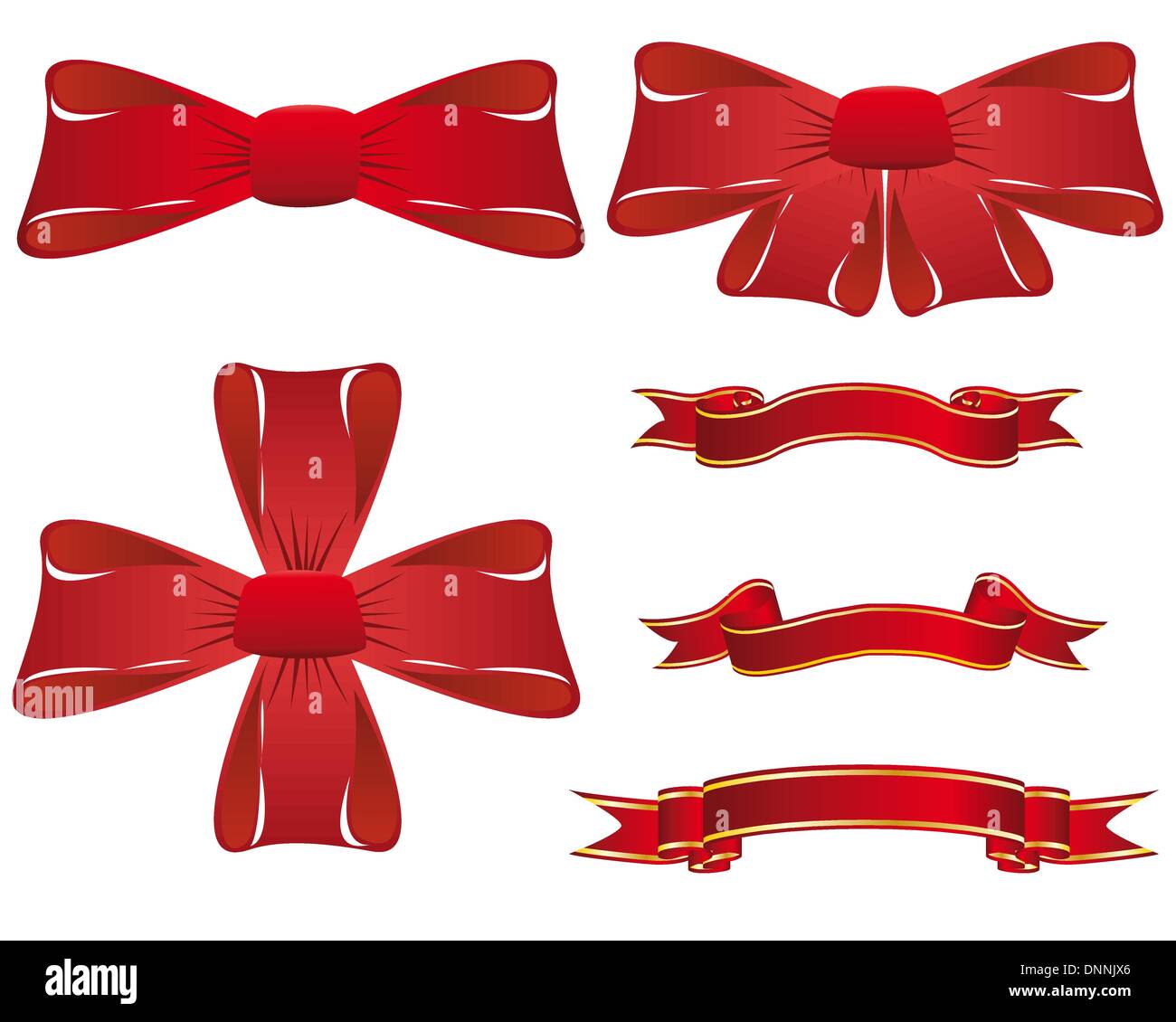 Set of different vector Christmas elements for design use Stock Vector