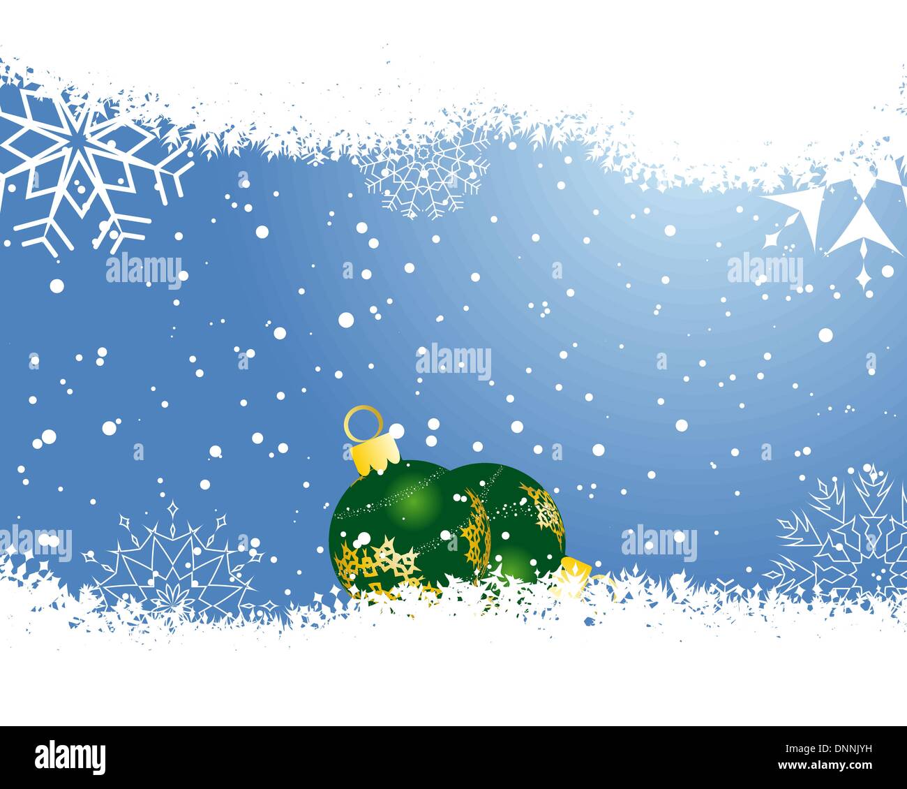 Abstract christmas background with snowflakes frame. Vector ...