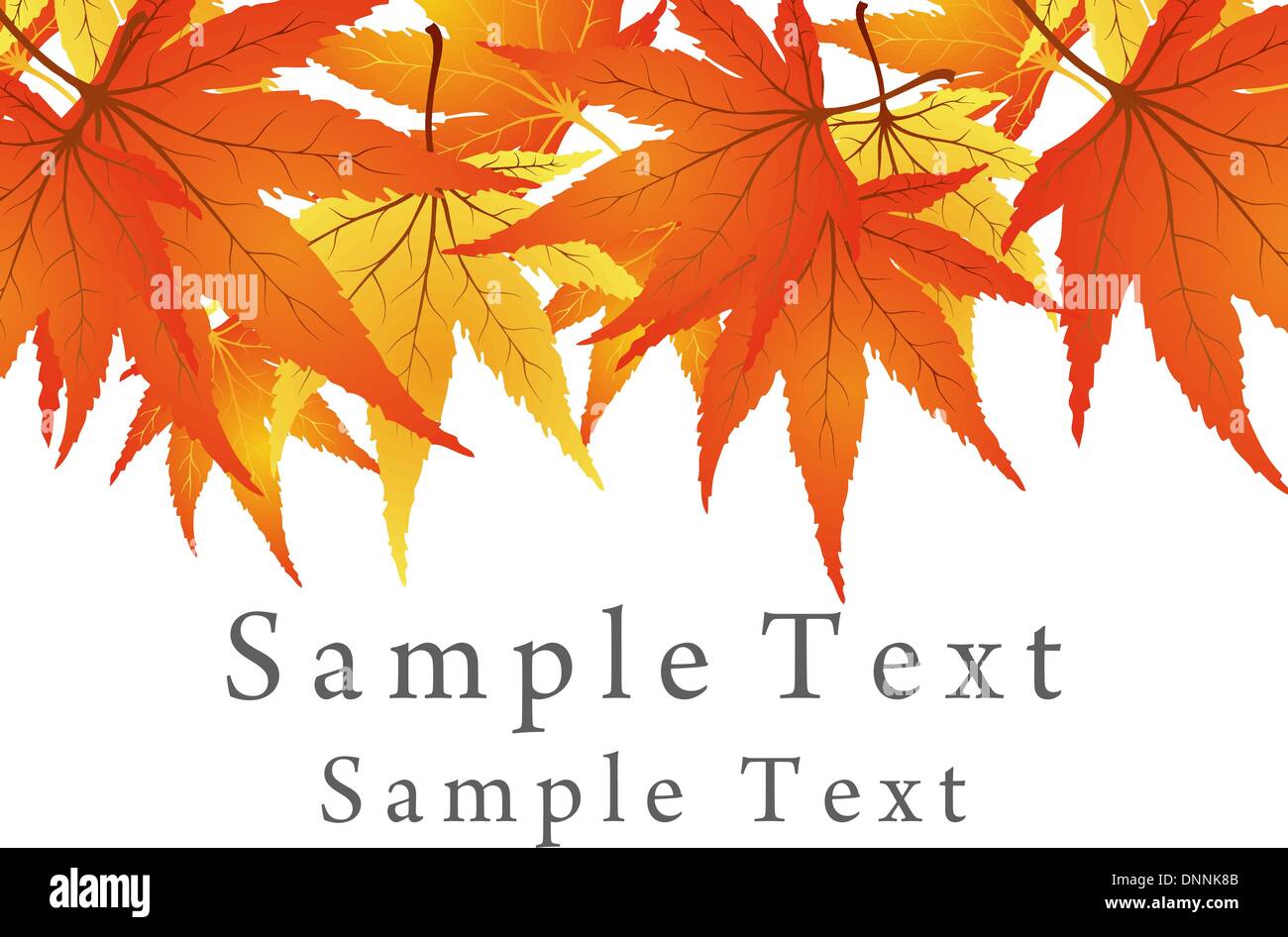 Backgroundframe from  maple  leaves. Vector illustration. Stock Vector