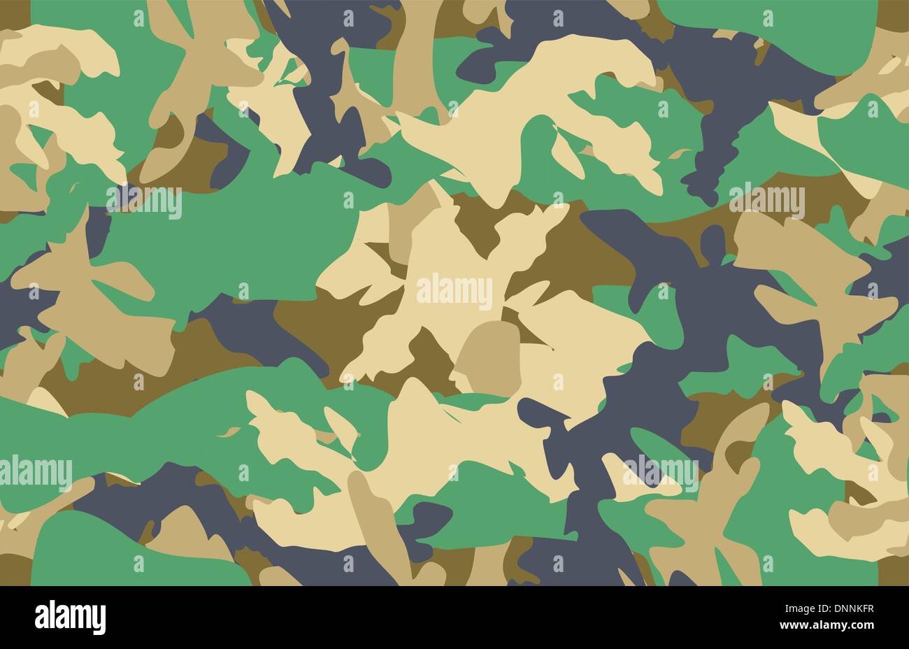 Camouflage seamless vector. In panel swatches we find this sample Stock Vector