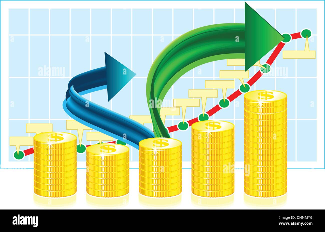 Financial success concept illustration Stock Vector Image & Art - Alamy