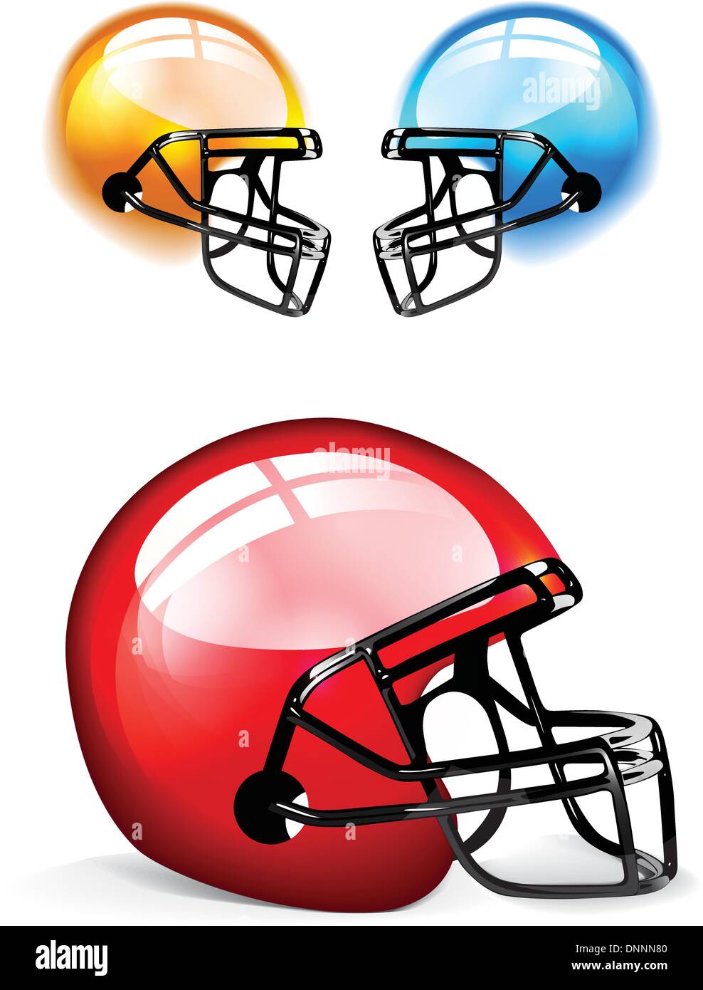 Football helmet on white background Stock Vector Images Alamy