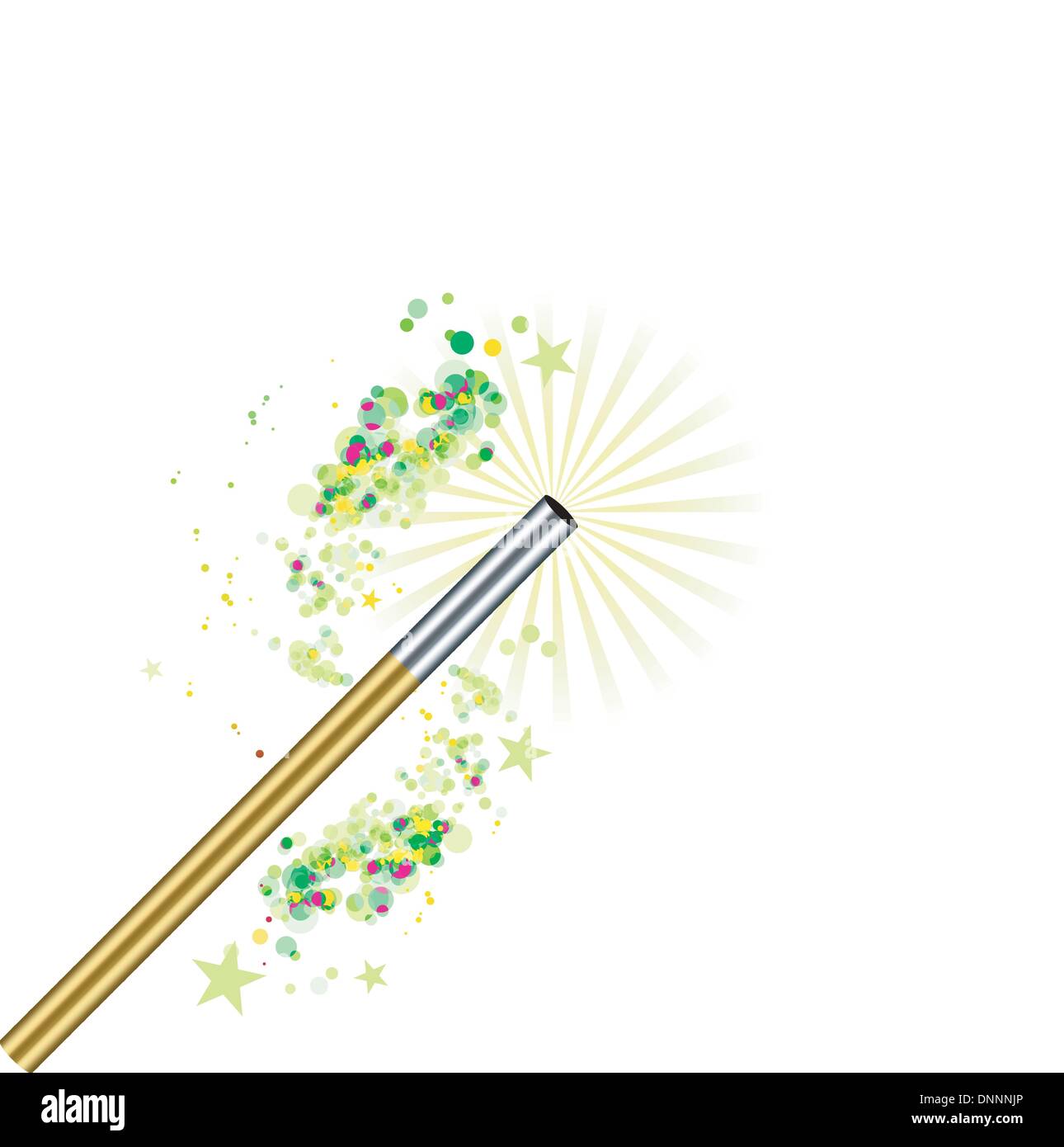 Beautiful vector magic background with wand Stock Vector