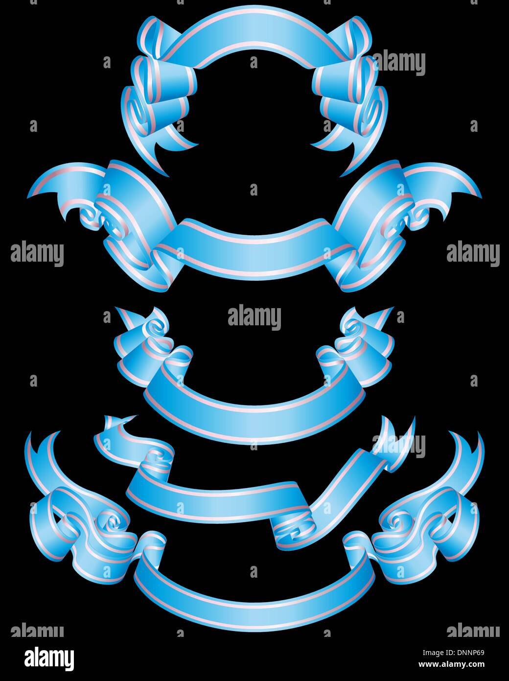 Set of different vector ribbons for design use Stock Vector Image & Art ...
