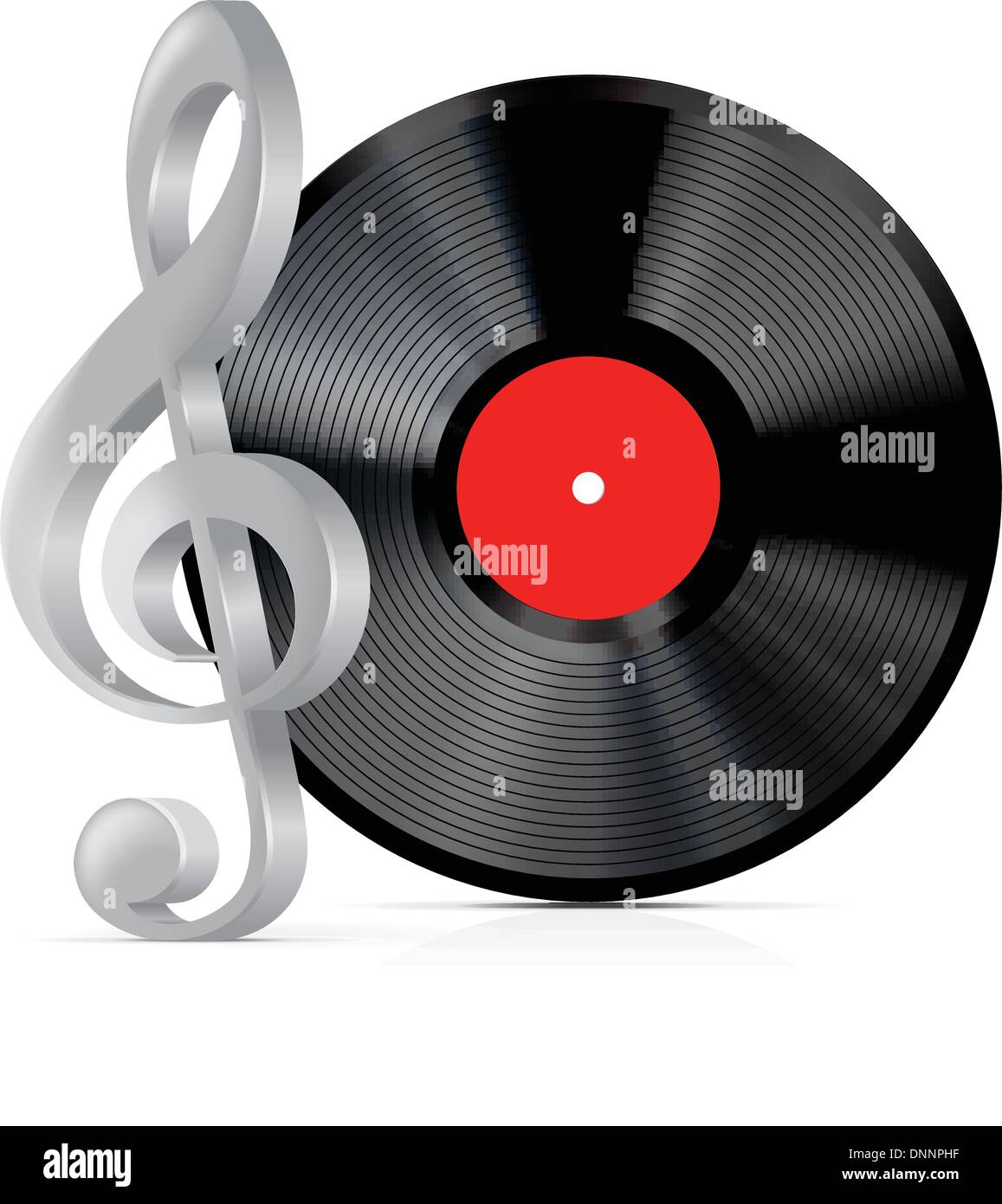Black vinyl record on turntable Stock Vector Images - Alamy