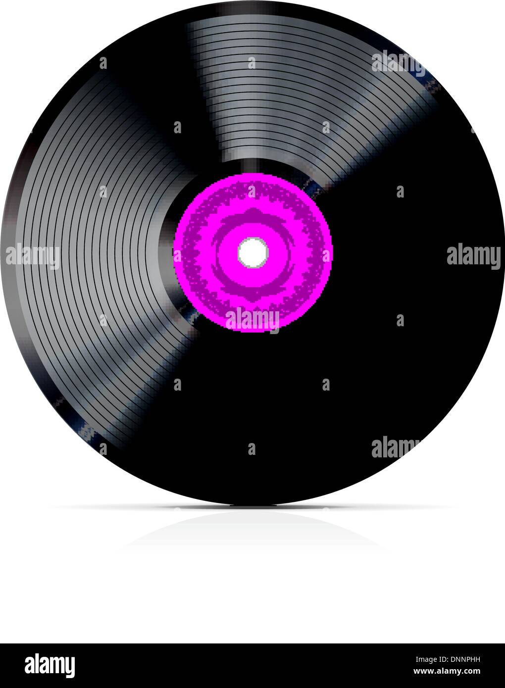 Black vinyl record on turntable Stock Vector Images - Alamy
