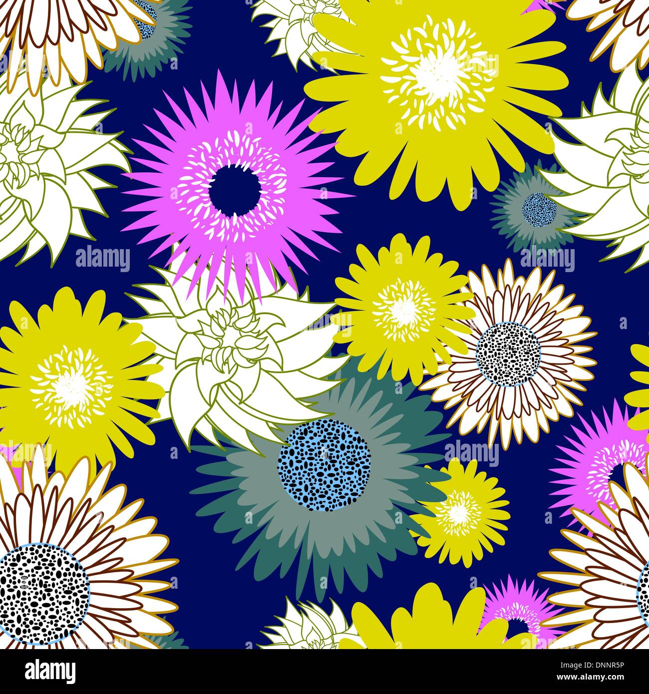 Flower seamless vector background for design use Stock Vector Image ...