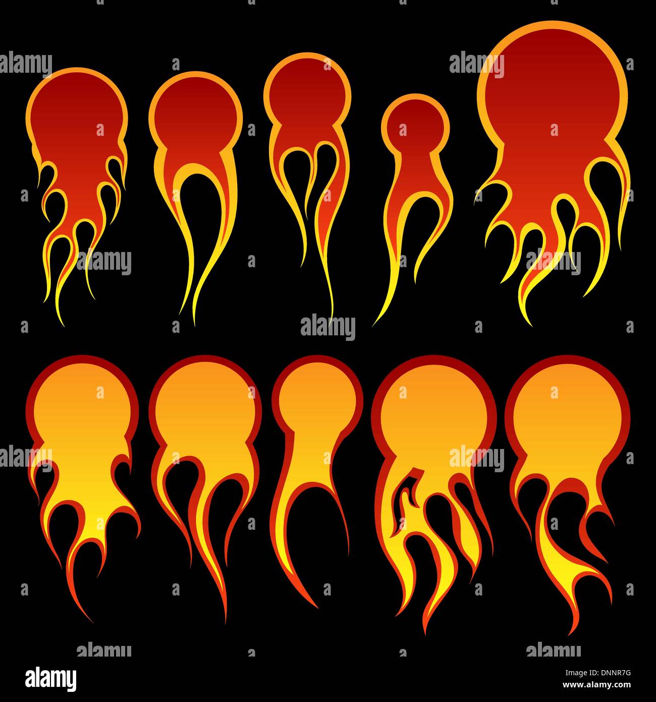 Set of different fireballs for design use Stock Vector Image & Art Alamy