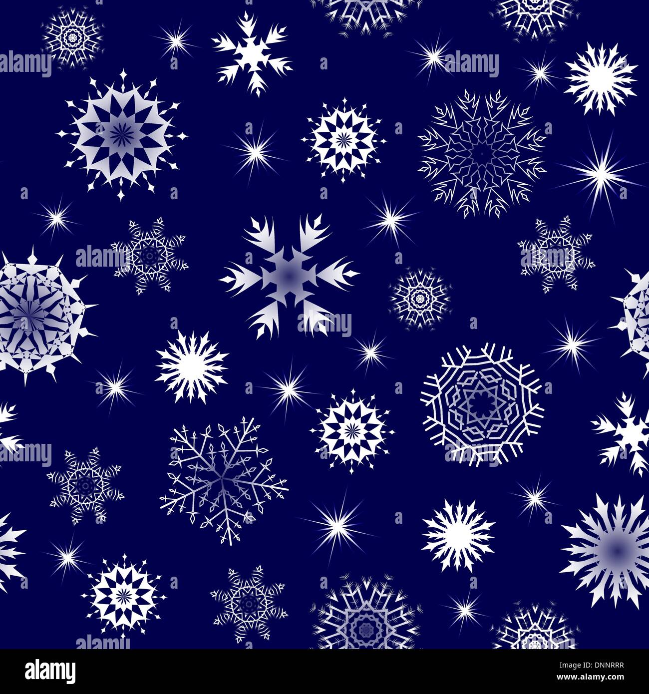 Seamless vector snowflakes background in different shapes Stock Vector ...