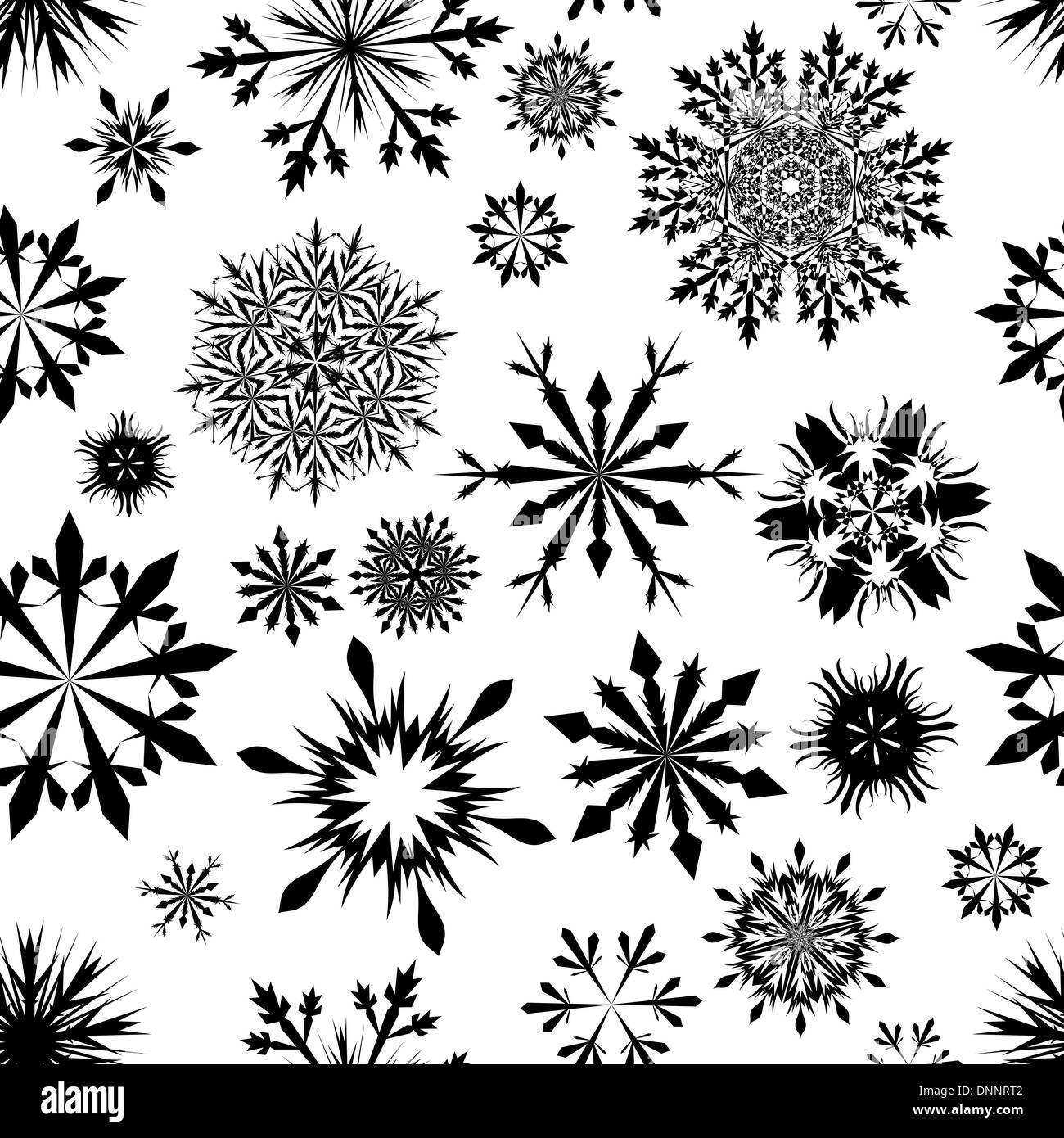 Seamless snowflakes background for winter and christmas theme Stock