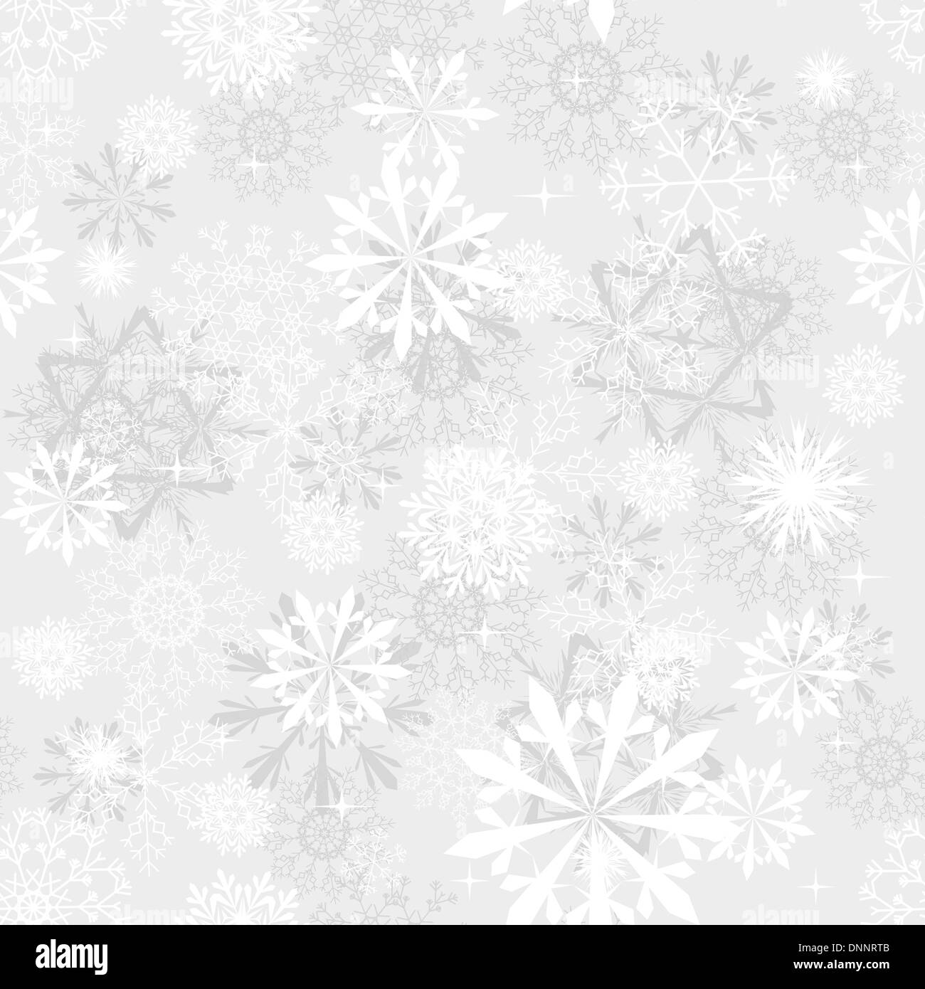 Seamless snowflakes background for winter and christmas theme Stock