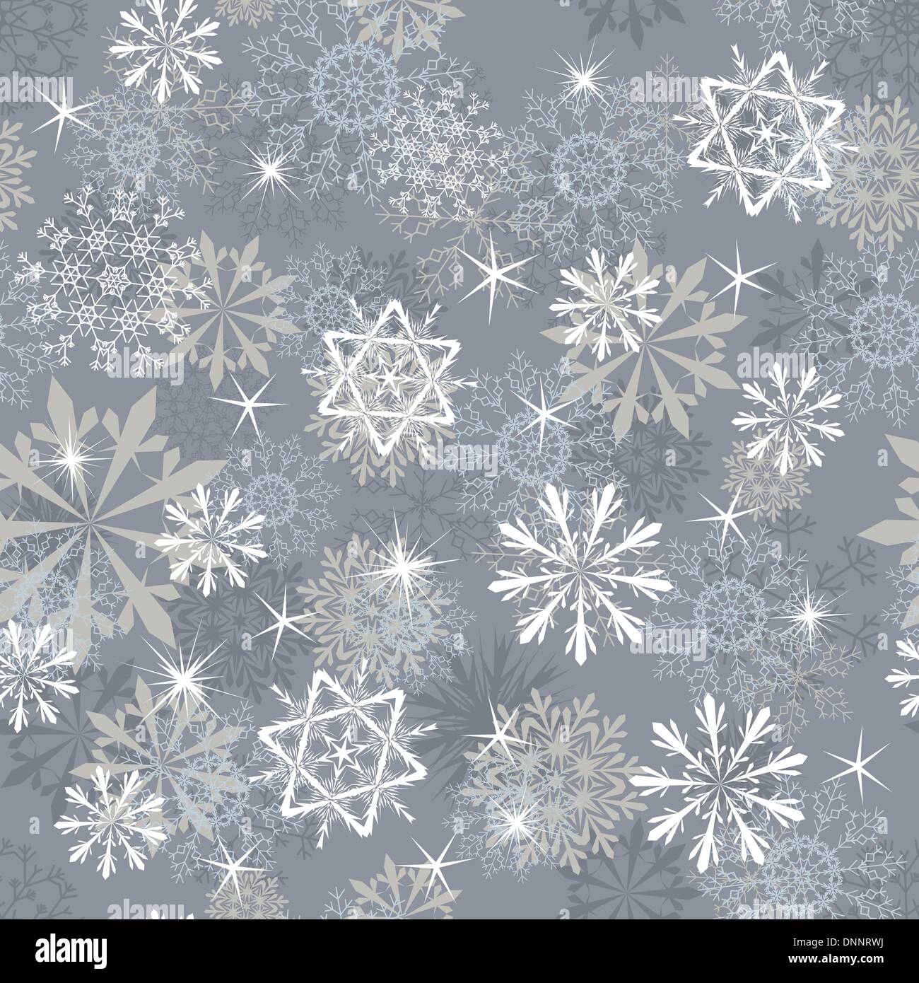 Seamless snowflakes background for winter and christmas theme. Vector ...