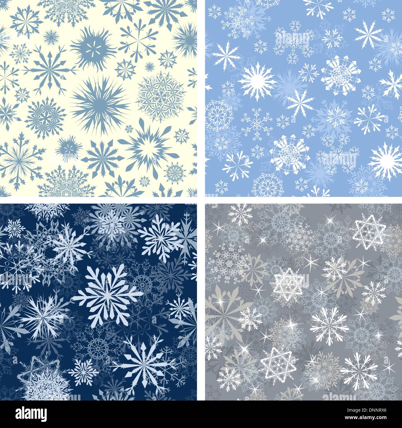 Seamless snowflakes background for winter and christmas theme. Vector ...