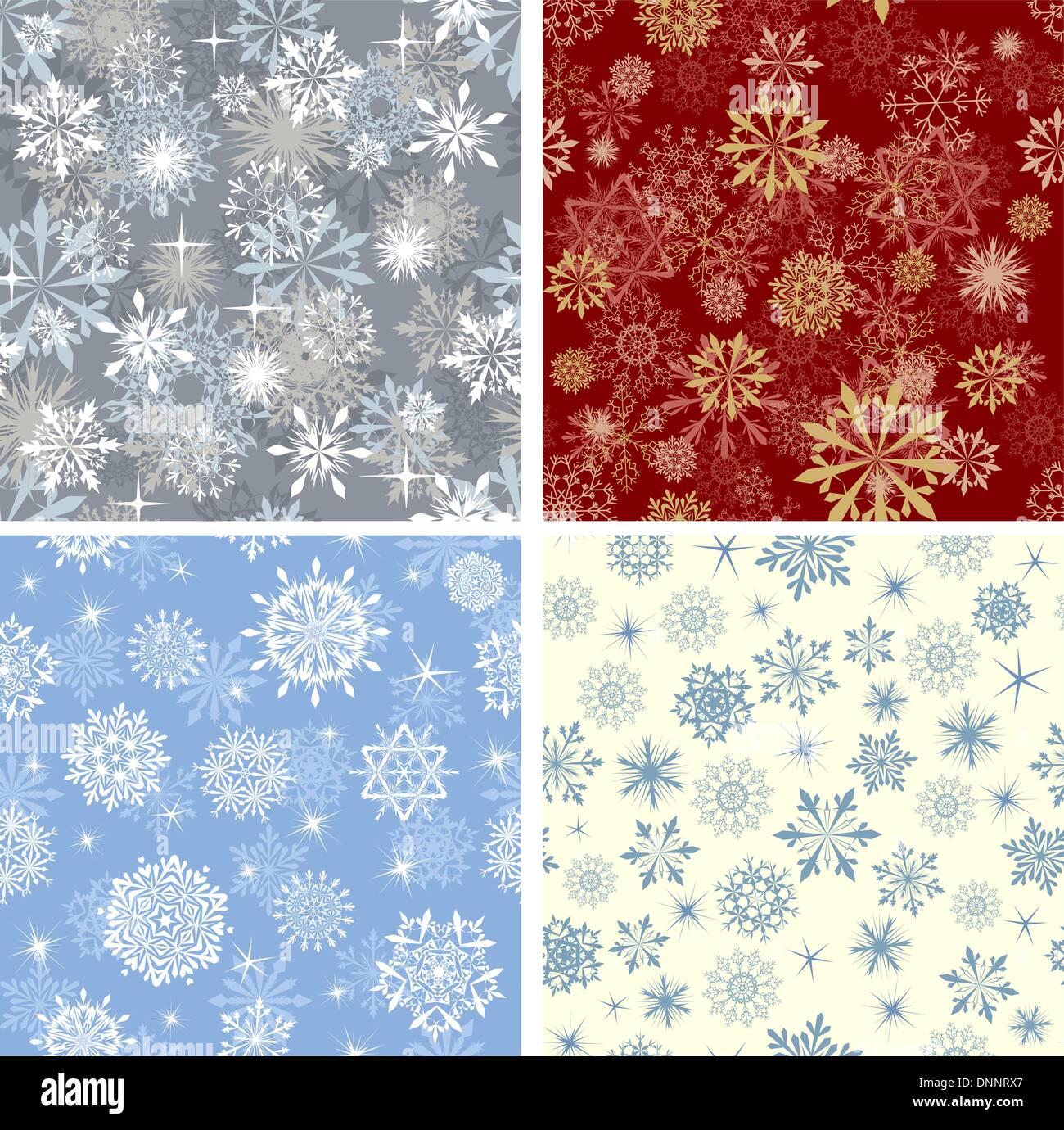 Seamless snowflakes background for winter and christmas theme. Vector ...
