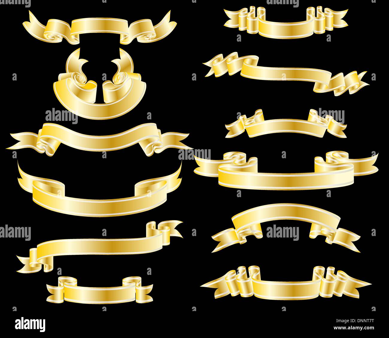 Set of different vector ribbons for design use Stock Vector Image & Art