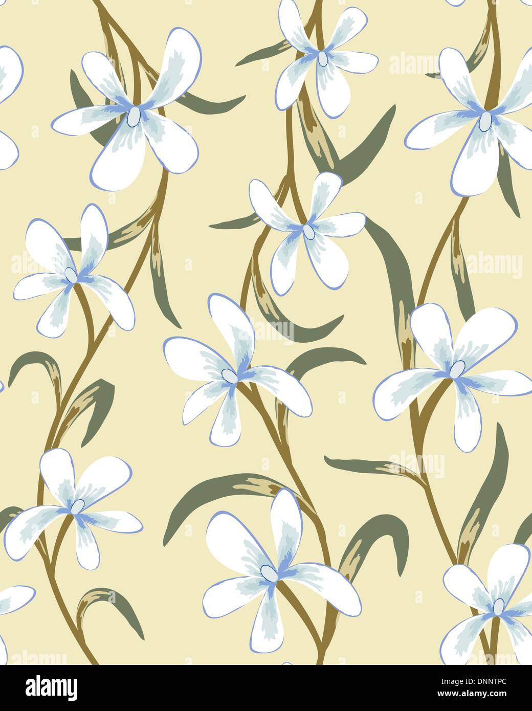 Seamless vector floral pattern. For easy making seamless pattern just ...
