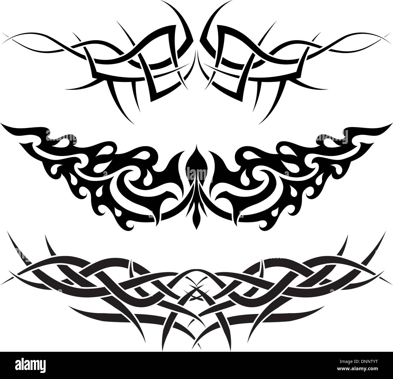 Patterns of tribal tattoo for design use Stock Vector Image & Art - Alamy