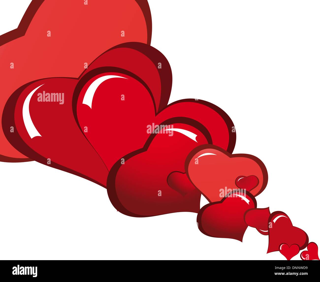 St. Valentine Day abstract background with hearts Stock Vector Image ...