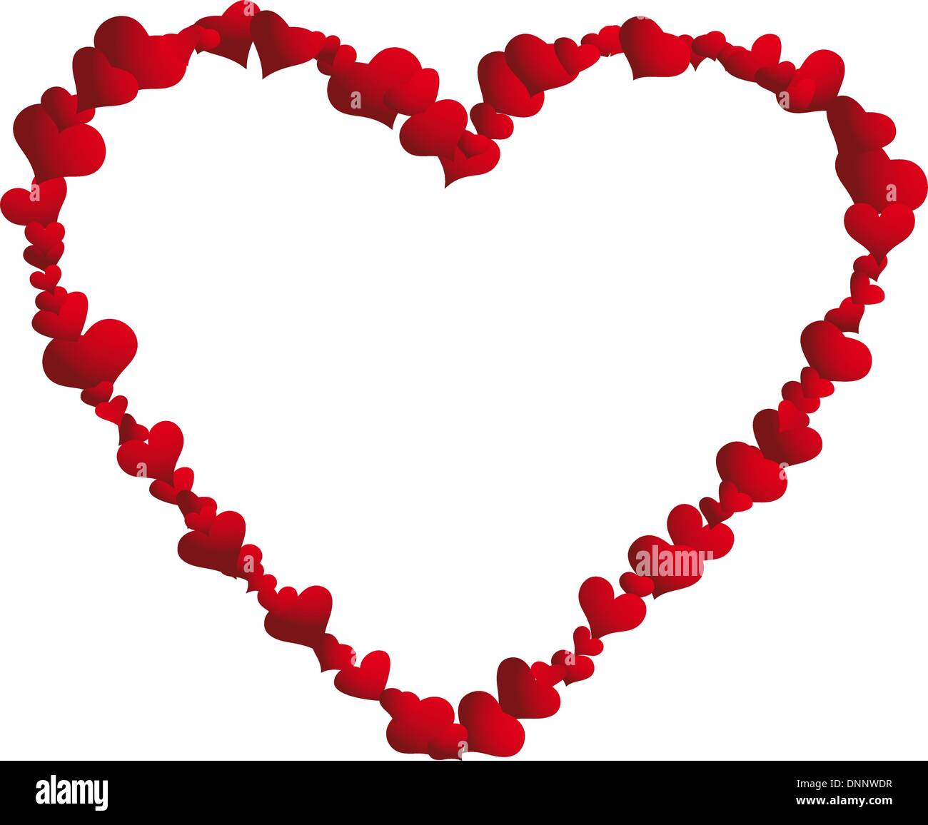 St. Valentine Day vector heart frame for design use Stock Vector Image ...