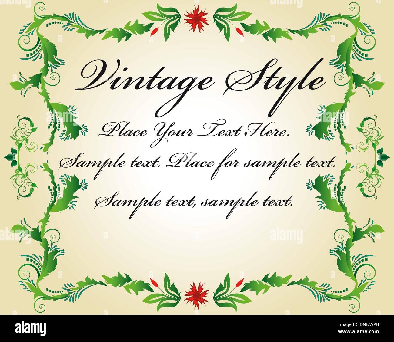 Abstract floral vector frame backgrounds in Victorian style Stock ...