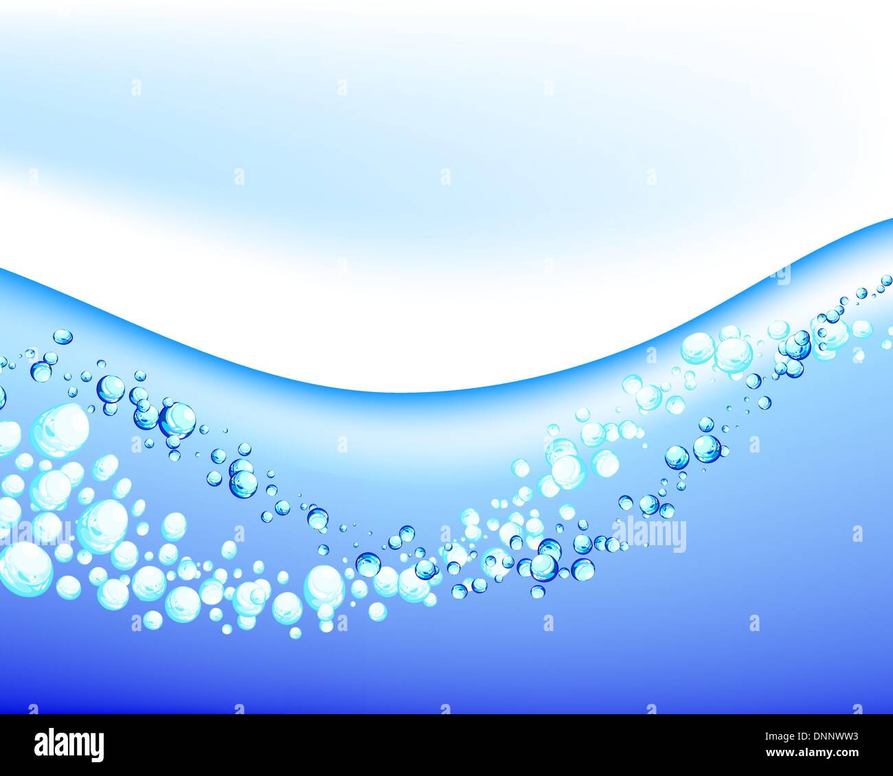 Abstract water vector background with bubbles of air Stock Vector Image ...