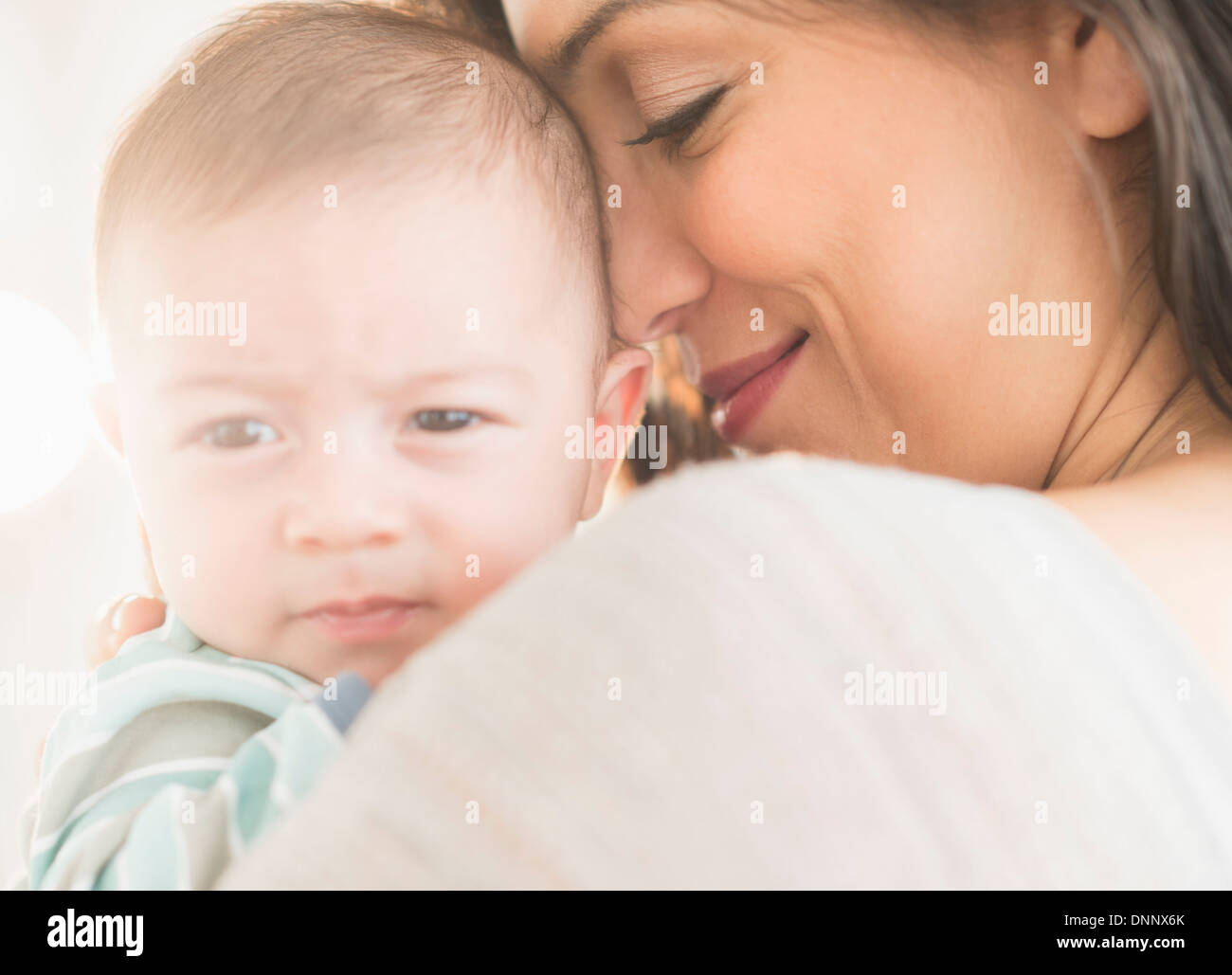 Mother with baby (2-5 months) Stock Photo