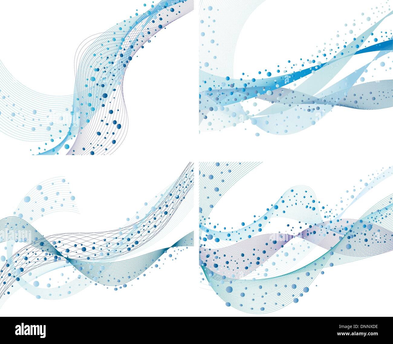 Set of four abstract vector water background Stock Vector Image & Art ...