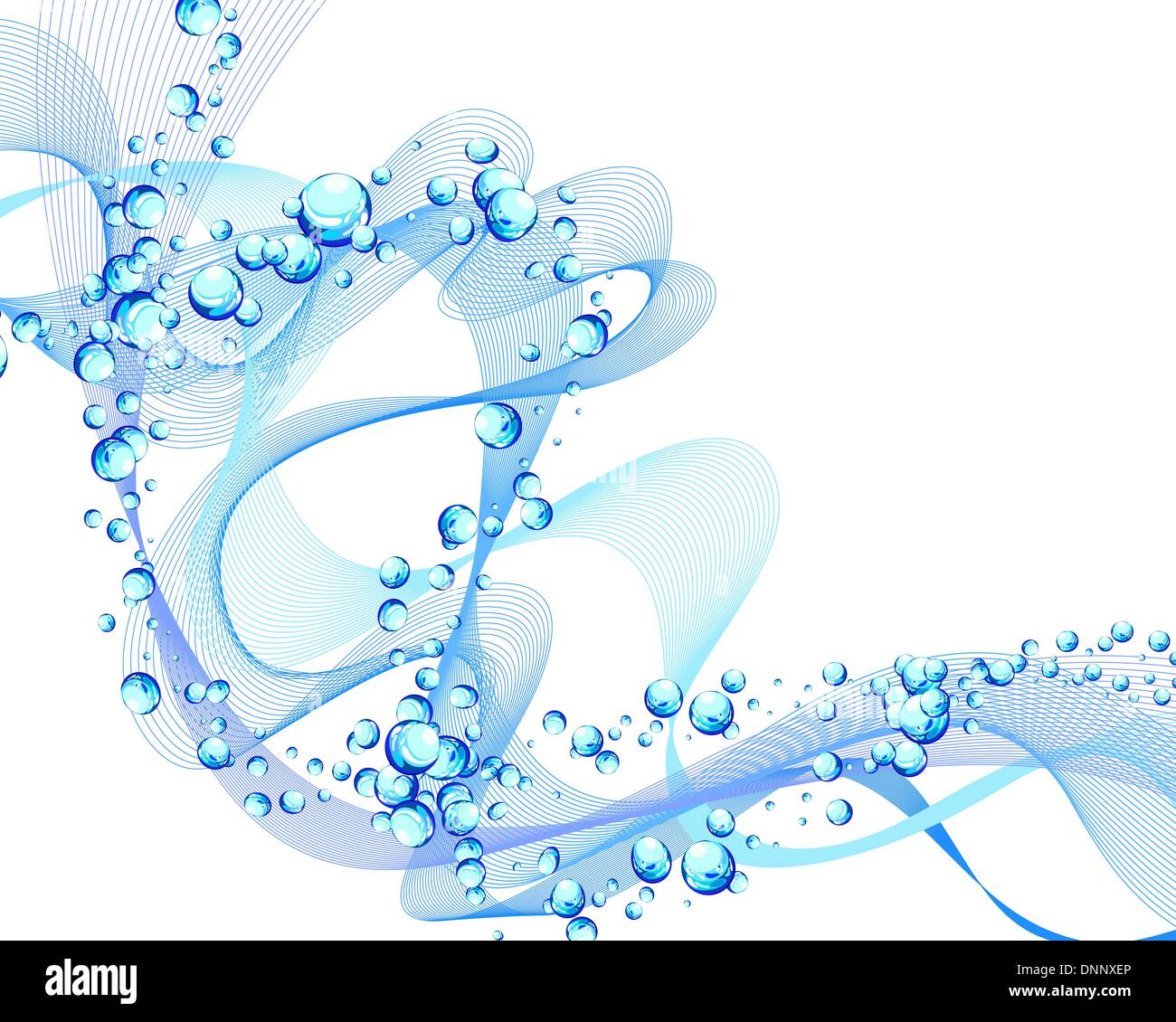 Abstract water vector background with bubbles of air Stock Vector Image ...
