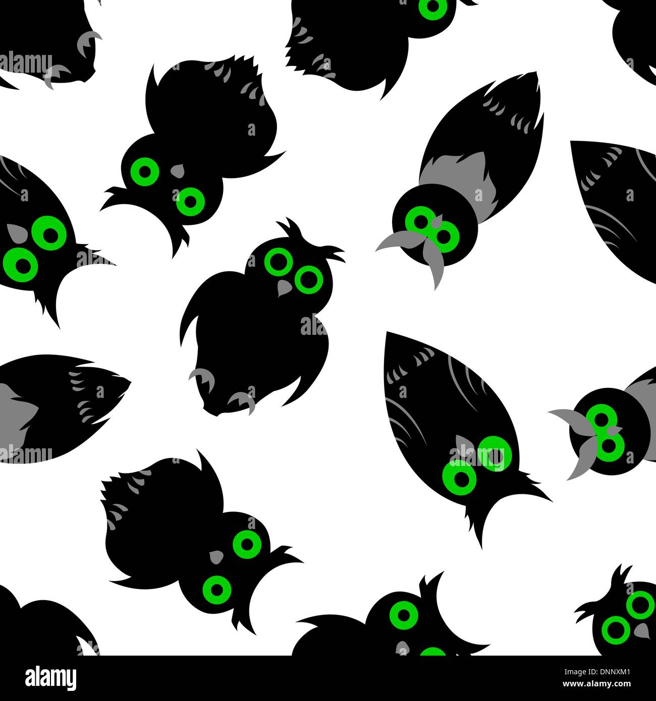 Happy halloween night seamless background. Vector illustration. Stock Vector