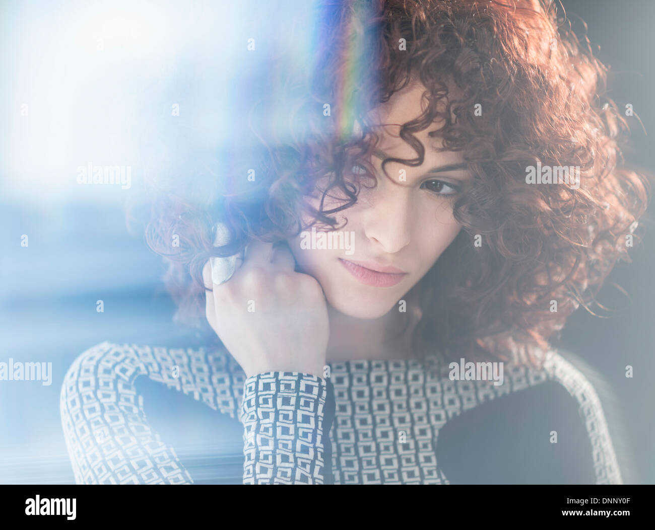 Portrait of a beautiful young and attractive woman Stock Photo - Alamy