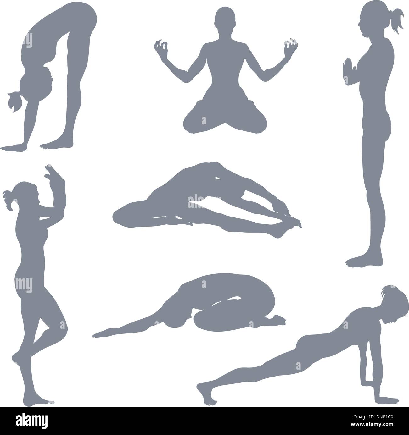 Asanas Yoga Poses poster - TenStickers