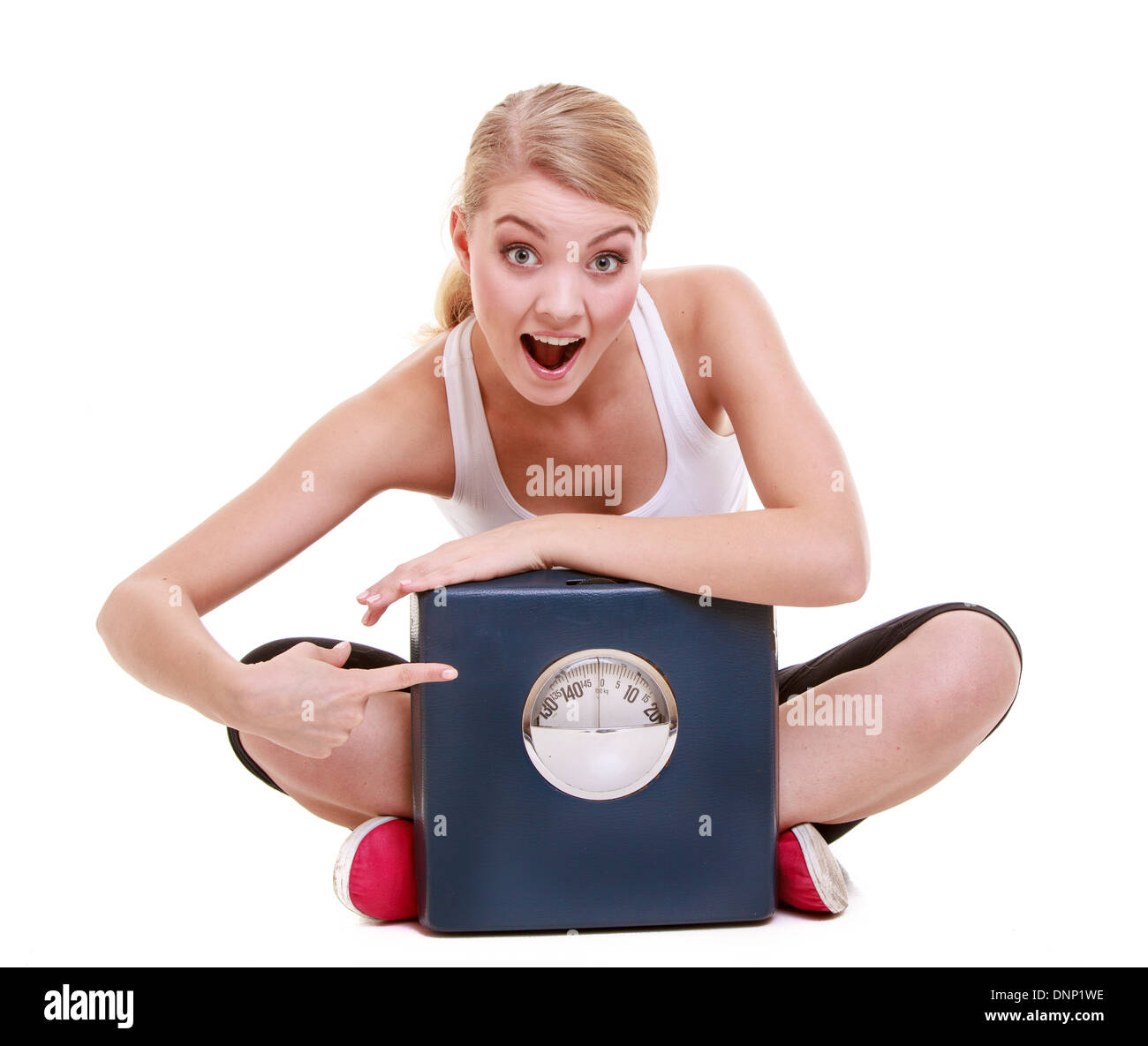 https://c8.alamy.com/comp/DNP1WE/fit-fitness-woman-showing-weight-scale-happy-blonde-girl-celebrating-DNP1WE.jpg