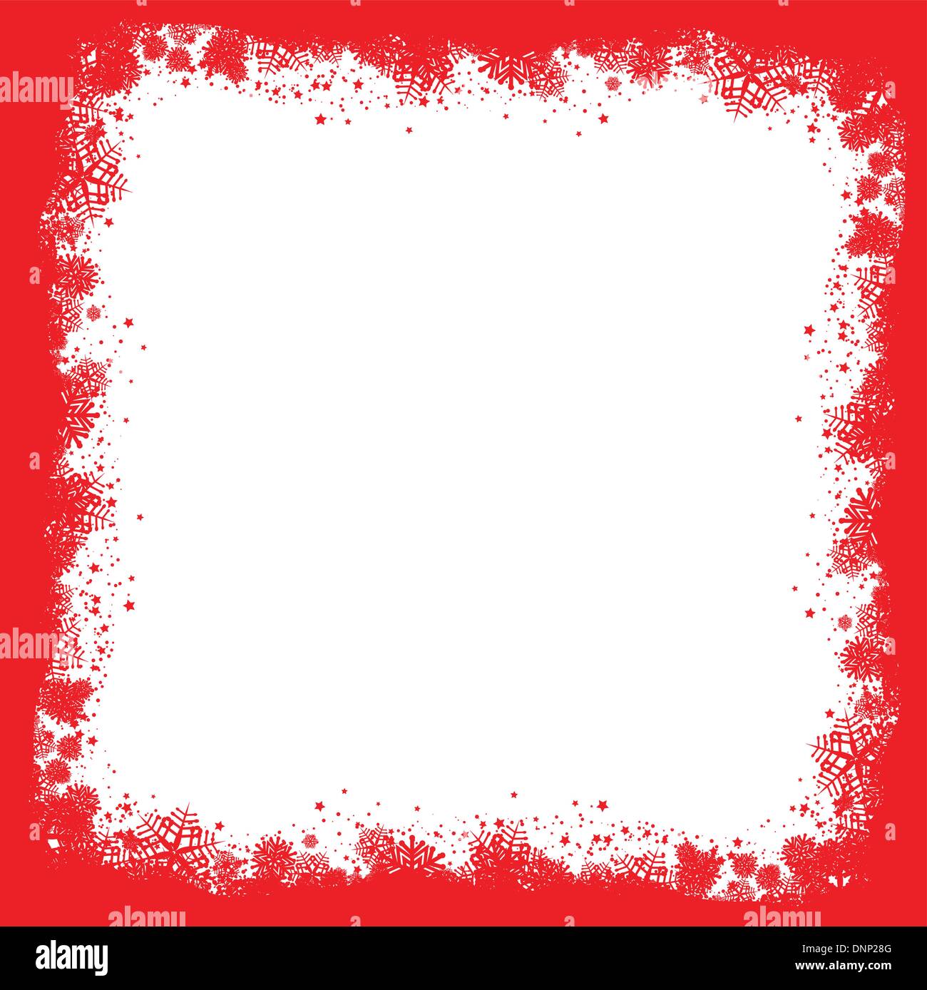 Decorative Christmas background with a snowflake border Stock Vector ...