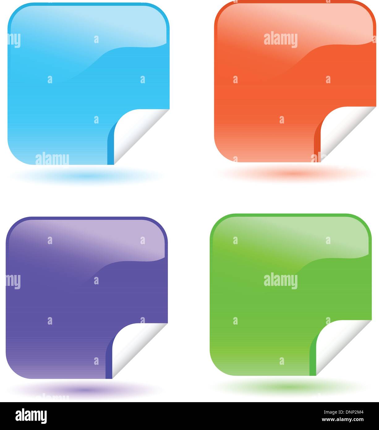 Glossy sticky labels Stock Vector Image & Art - Alamy