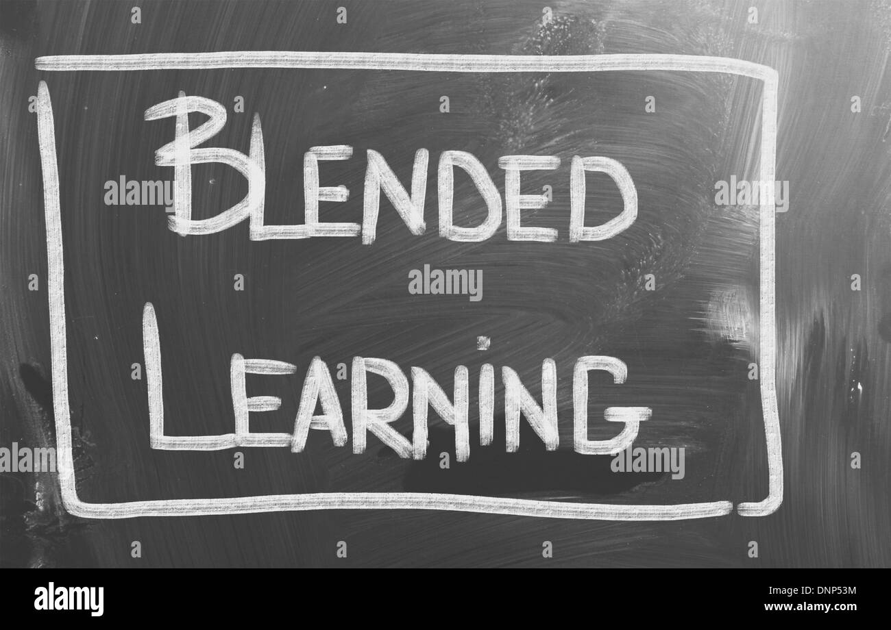 Blended Learning Concept Stock Photo Alamy