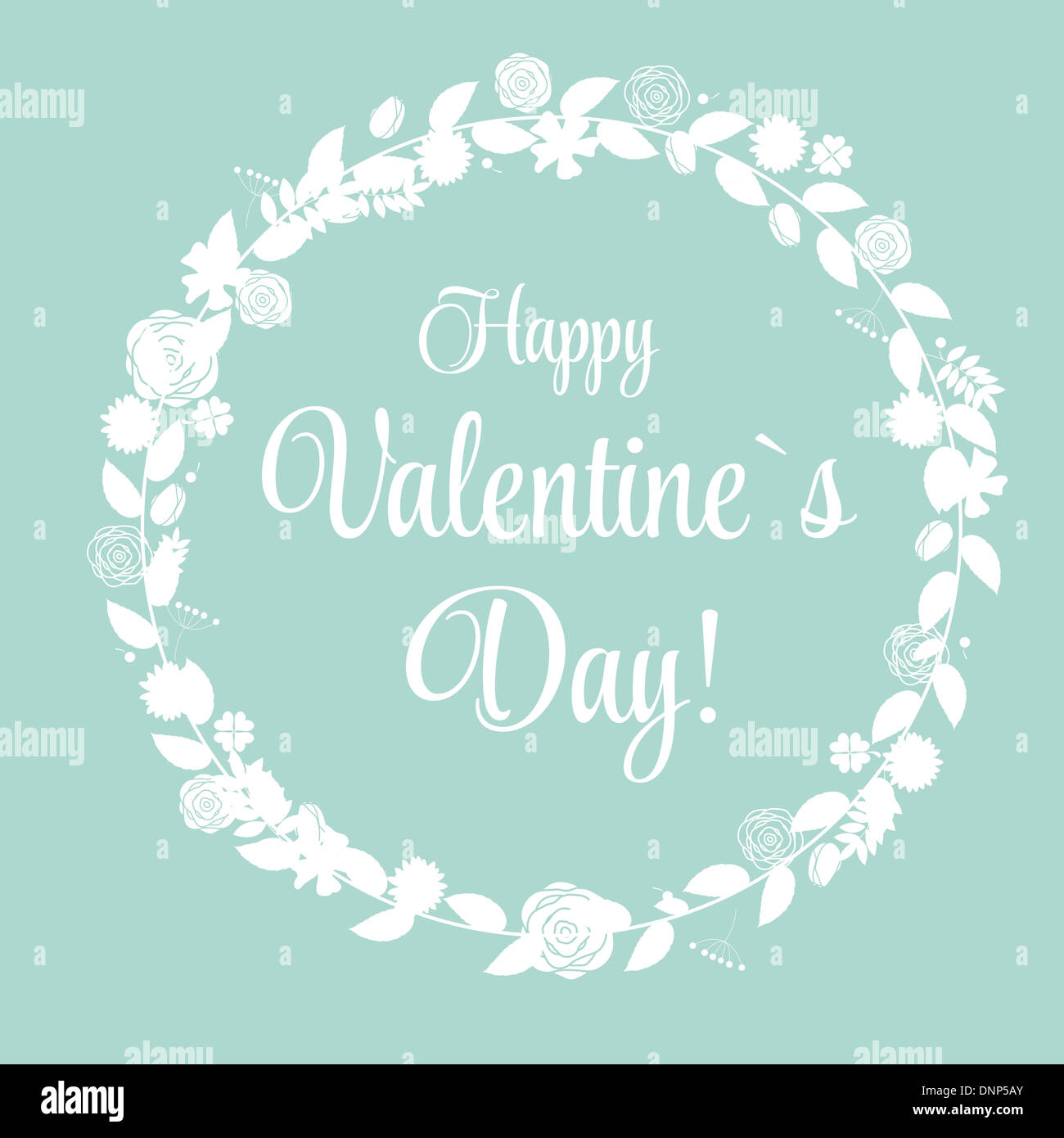 Vector St Valentine Day's Greeting Card in Retro Style Design Stock ...