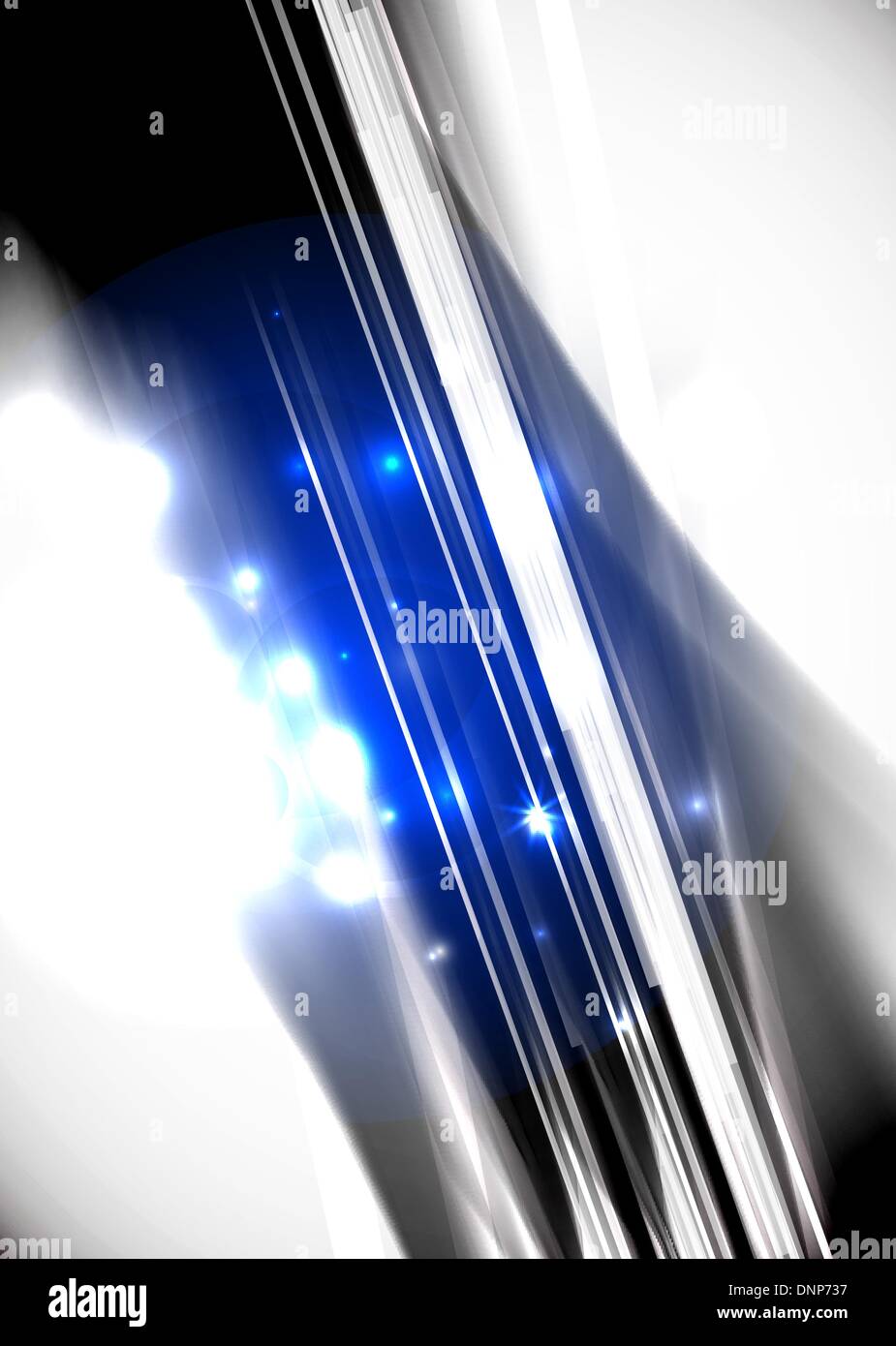 Grayscale abstract geometric line background with blue sparkling Stock ...