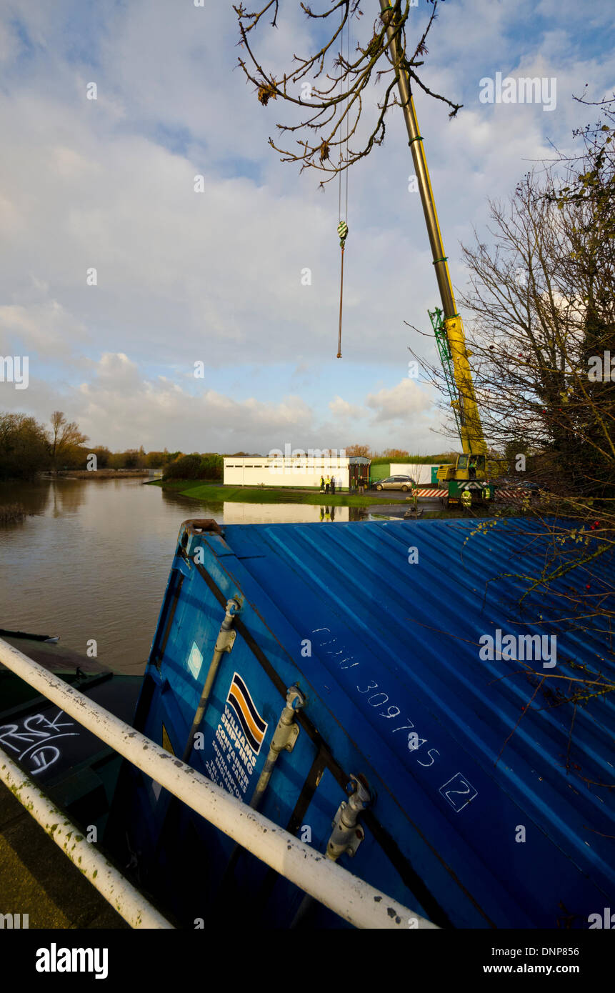 Iford bridge, Bournemouth, UK 3rd January 2014. Waste bins and