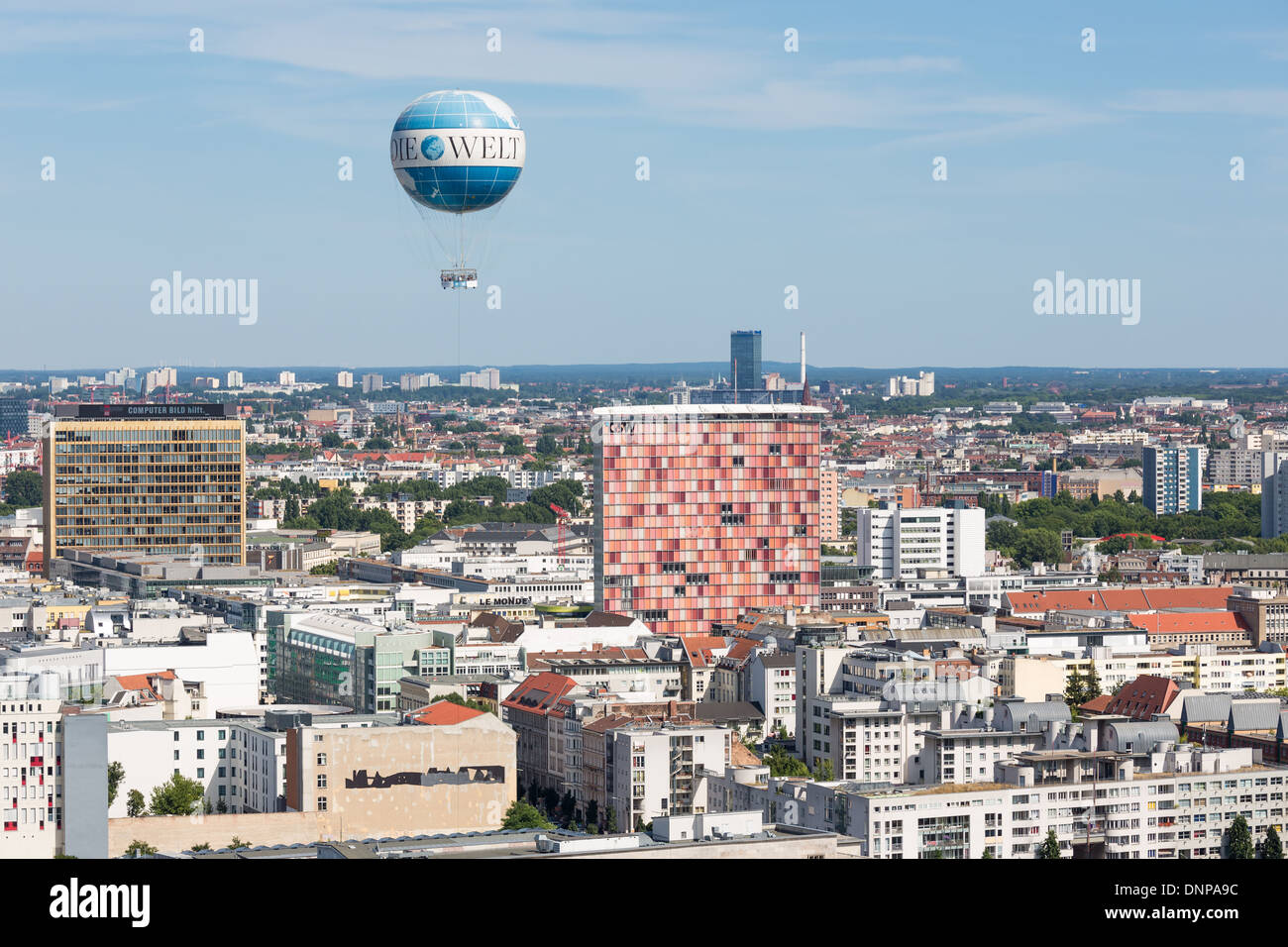 Aerial view of berlin wall hi-res stock photography and images - Alamy