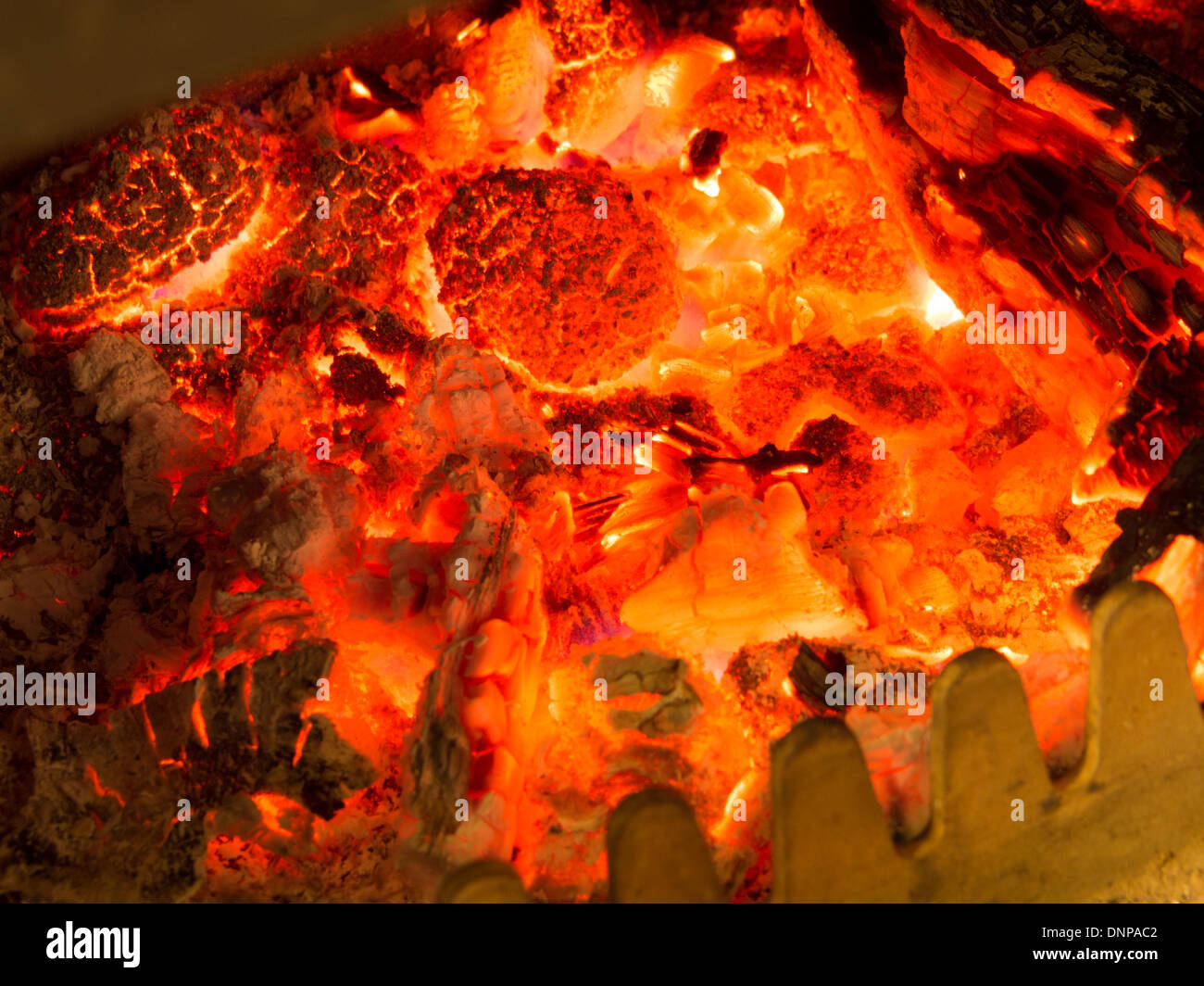 Multi fuel stove coal fire Stock Photo Alamy