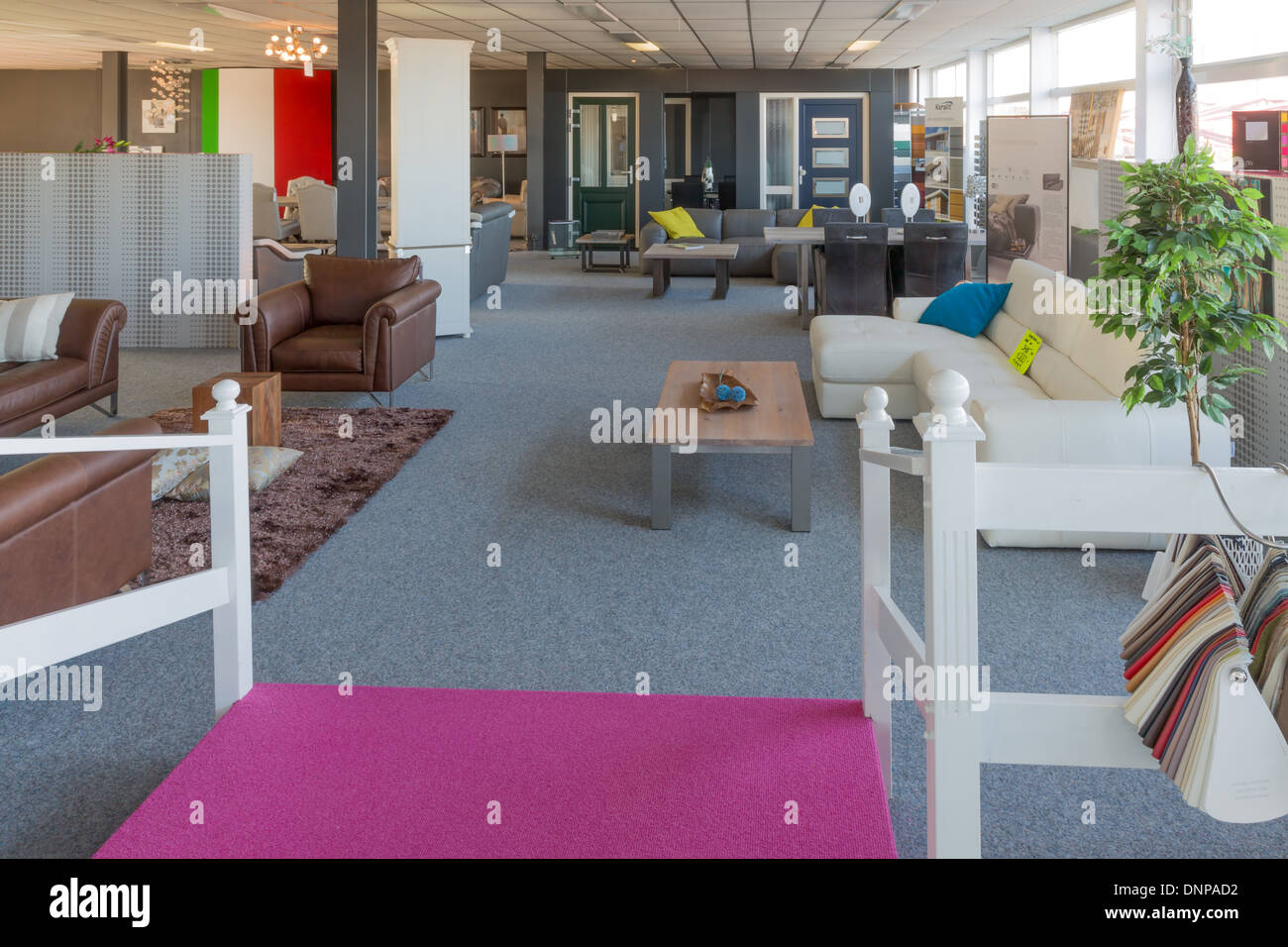 Showroom of modern furniture store Stock Photo Alamy