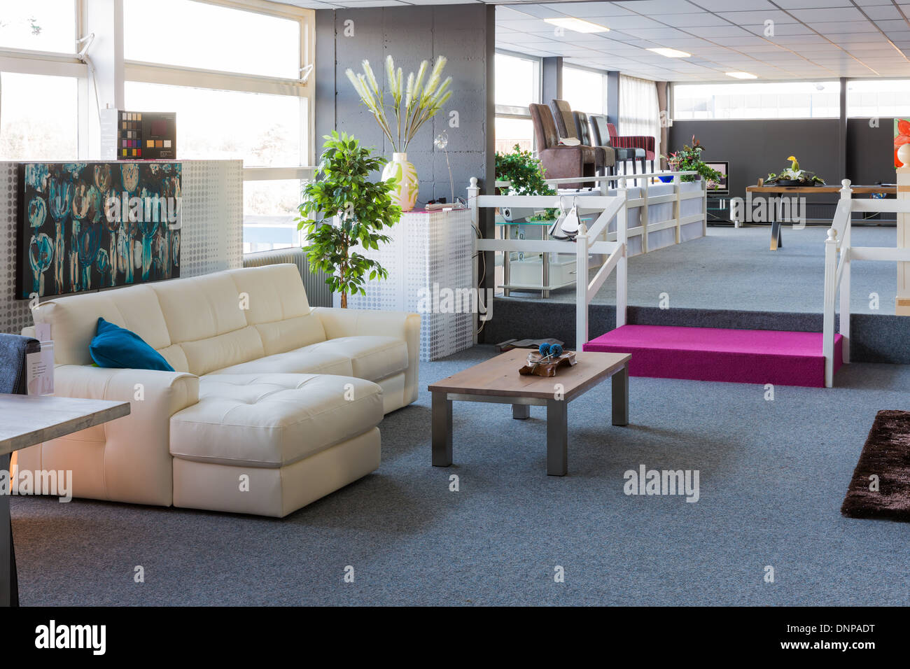 Showroom of modern furniture store Stock Photo Alamy